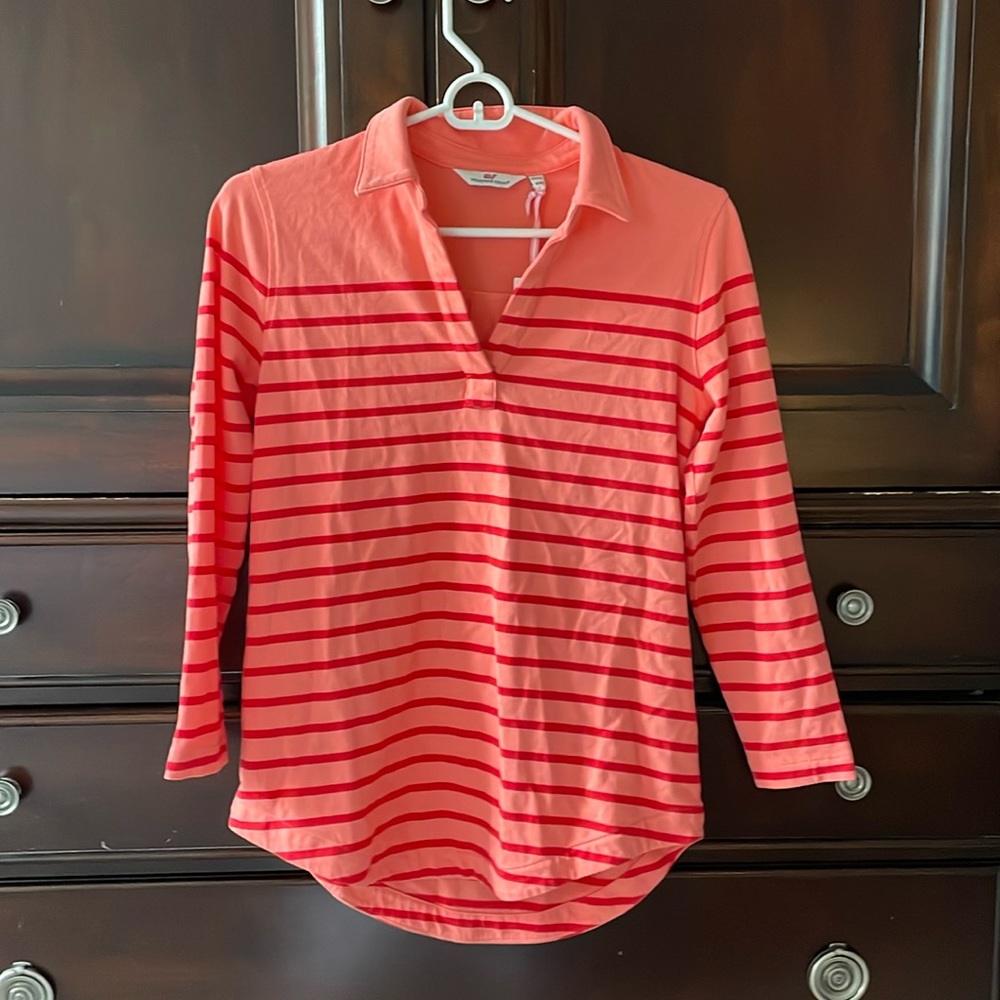 NWT Vineyard, vines, three-quarter sleeve shirt, xxs/xs